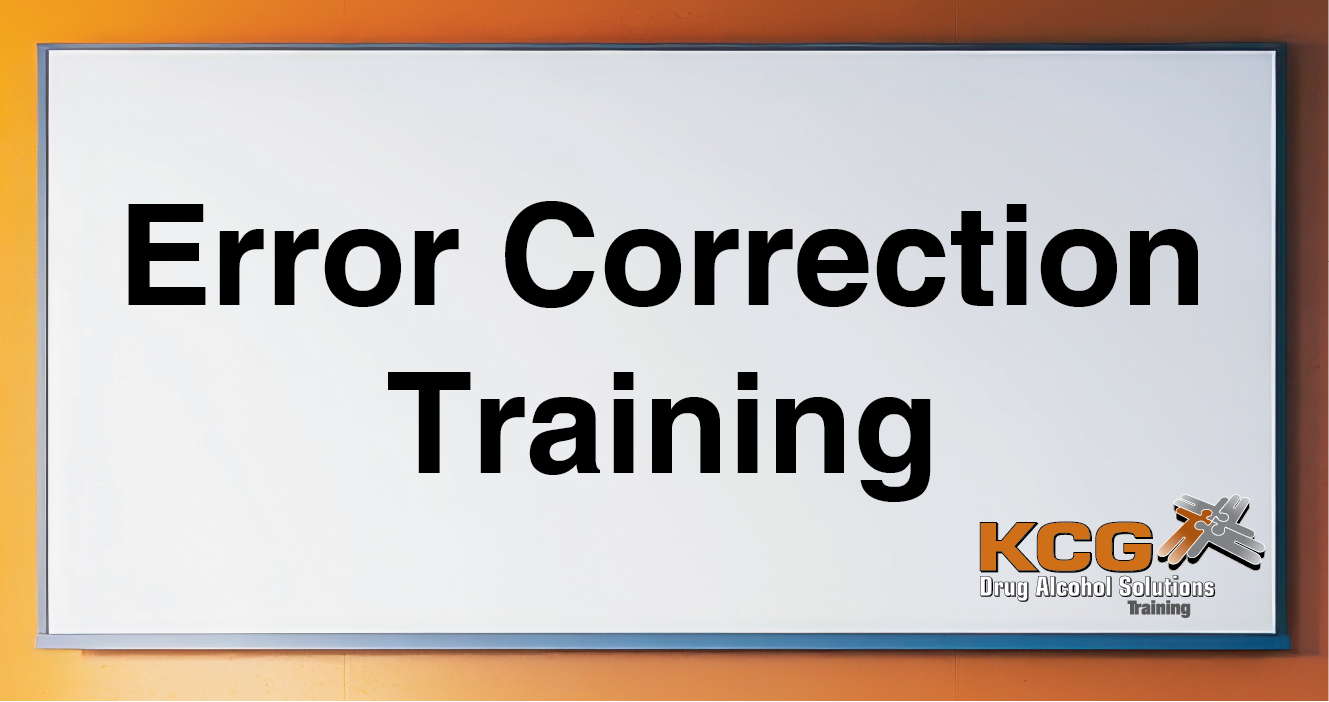 Error Correction Training