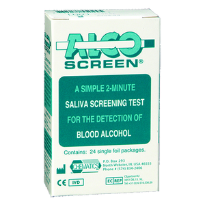 Saliva Blood Alcohol Test - AlcoScreen Non-DOT .02; .04; .08
