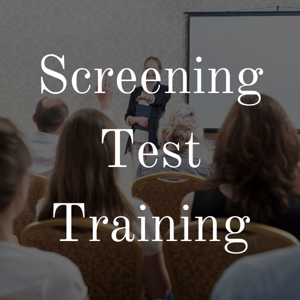 Screening Test Technician Training